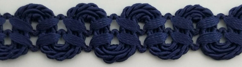 3/4" Double Scalloped Braid Gimp Trim - 12 Yards - MANY COLORS!